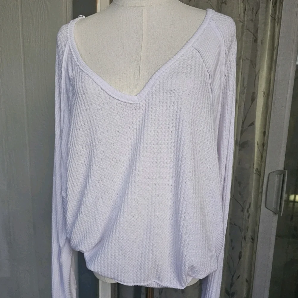FREE PEOPLE We The Free Soul Song Oversized Top Sorbet Size M/L - Picture 8 of 8